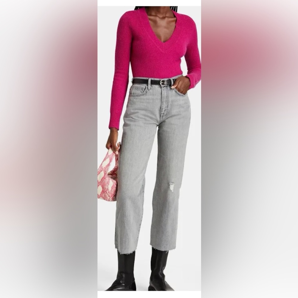 Frame Le Jane Crop Gray Women's Jeans